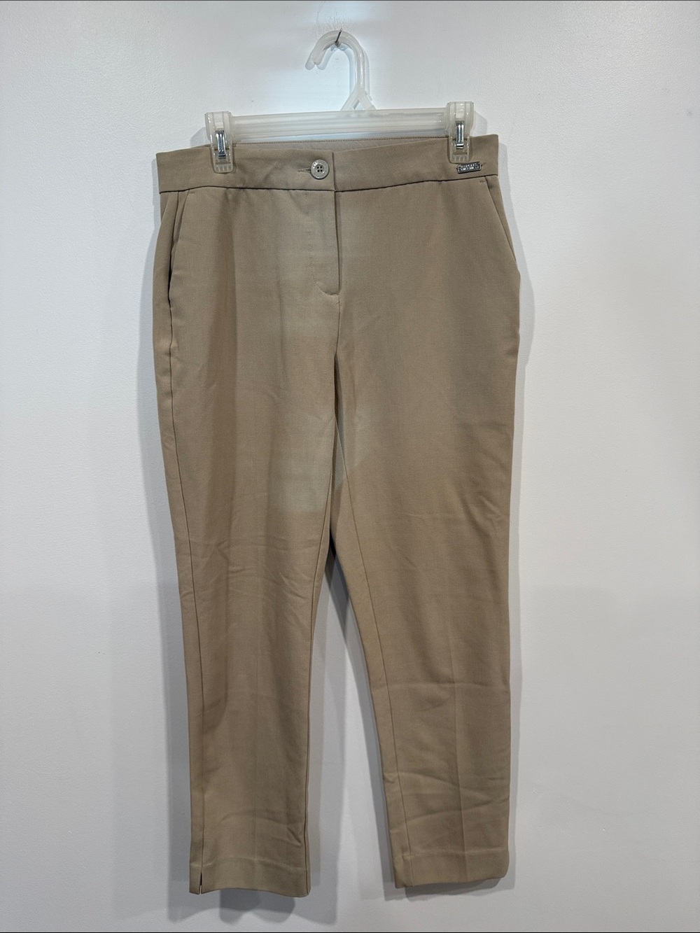 Badgley Mischka Straight Leg Dress Pants in Khaki